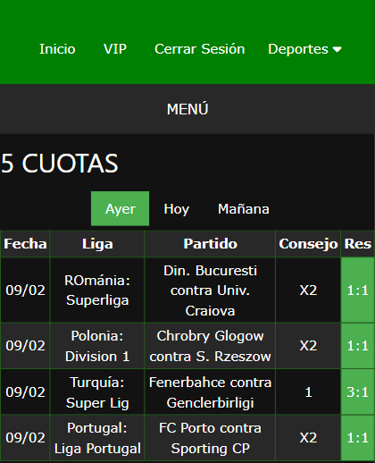 boleto de apuesta vip ganada